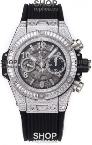 Hublot Big Bang Unico Stainless Steel Diamonds Casing 1:1 Mirror Edition Swiss Replica Watch