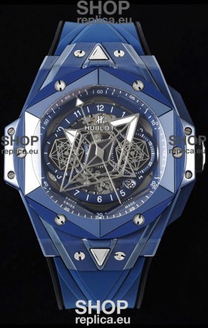 Hublot Big Bang UNICO Sang Bleu II Blue Ceramic 1:1 Mirror Quality Swiss Replica Watch 