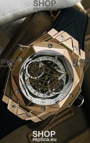 Hublot Big Bang UNICO Sang Bleu II Rose Gold 1:1 Mirror Quality Swiss Replica Watch 
