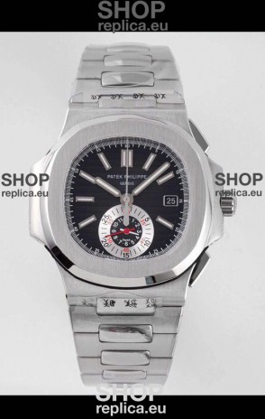 Patek Philippe Nautilus 5980/1A 904L Steel Case in Black Dial - 1:1 Mirror Replica