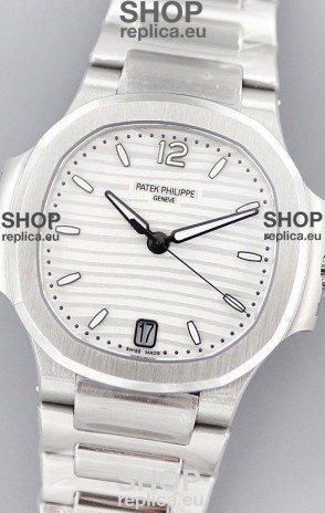 Patek Philippe Nautilus 7118/1A White Dial 1:1 Mirror Swiss Replica Watch in 904L Steel 