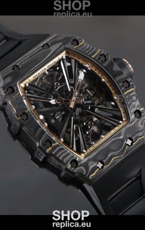 Richard Mille RM12-01 Carbon Fiber Case Genuine Tourbillon Movement 1:1 Mirror Replica Watch