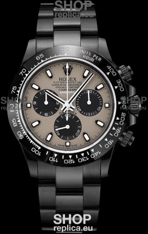 Rolex Daytona Blaken 1:1 Swiss Mirror Replica Grey Dial Cal.4130 Movement (WITH BOX) 