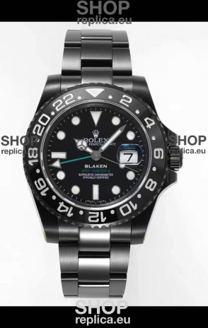Rolex GMT Masters II REF.126710BLRO BLAKEN Swiss Replica - 904L Steel in DLC Coating