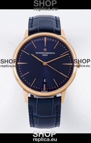 Vacheron Constantin Patrimony Rose Gold 1:1 Mirror Replica Watch 40MM 904L Steel 