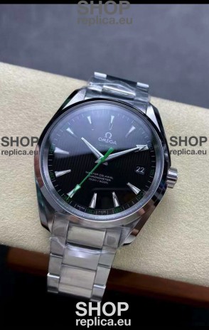 Omega Aqua Terra 150M Black Dial 904L Steel Casing Green Hand 1:1 Mirror Replica 41MM 