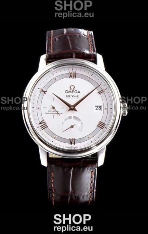 Omega De Ville Prestige Power Reserve 904L Steel 1:1 Mirror Swiss Watch White dial