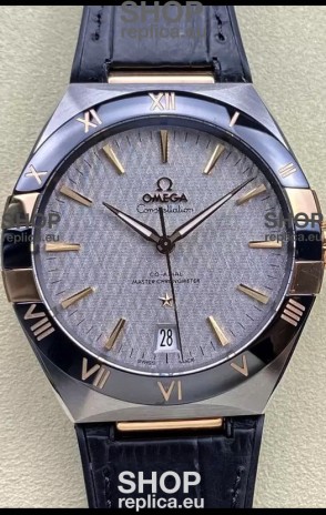 Omega Co-Axial Constellation 41MM 904L Steel - Grey Dial 1:1 Mirror Replica Watch