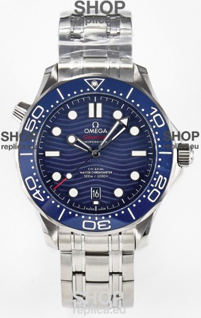 Omega Seamaster Super Clone 300M Master Chronometer Blue Swiss 904L Steel Watch