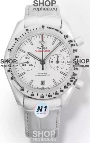 Omega Speedmaster Super Clone White Side of the Moon Ceramic Casing Watch 