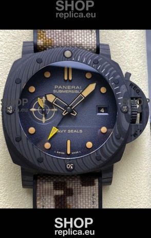 Panerai Submersible PAM1513 Carbotech GMT Navy Seals Edition Replica Watch 44MM