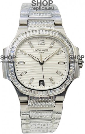 Patek Philippe Nautilus 7118 35MM 1:1 Stainless Steel White Dial 1:1 Mirror Replica Watch