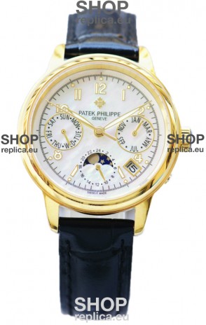 Patek Philippe Grand Complications Ladies First Perpetual Calendaer Yellow Gold Swiss Replica Watch 