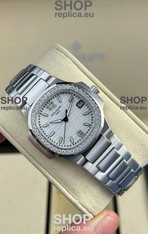 Patek Philippe Nautilus Super Clone 7010 32MM 1:1 Mirror Replica Steel Dial 