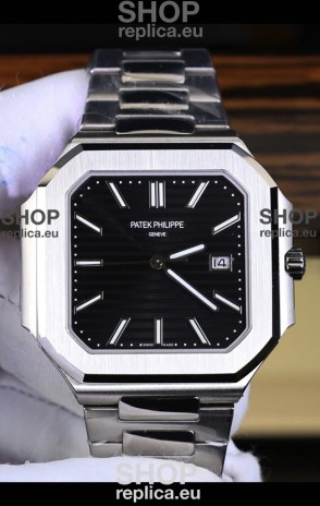 Patek Philippe Cubitus 5821 904L Steel Casing Black Dial Swiss Replica Watch 