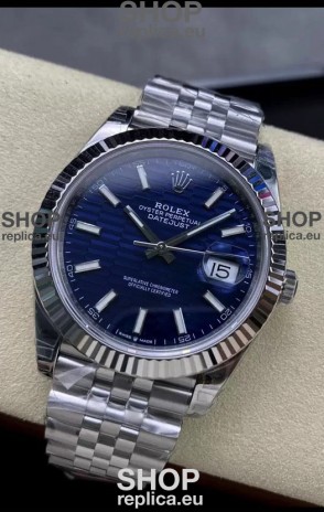 Rolex Datejust Cal.3235 Movement 1:1 Mirror Replica 904L Steel 41MM - Blue Fluted Motif Dial
