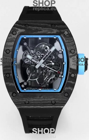 Richard Mille RM055 Black Carbon Casing 1:1 Superclone Genuine Tourbillon Watch 