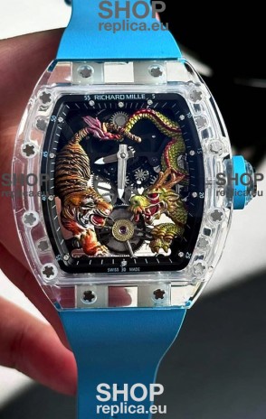 Richard Mille RM51-01 Sapphires Crouching Tiger Hidden Dragon Tourbillon Movement 1:1 Mirror Replica