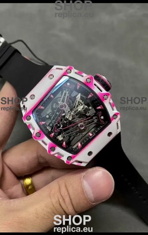 Richard Mille RM38-02 White Carbon Fiber Bubba Watson Genuine Tourbillon Movement 1:1 Mirror Replica