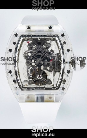Richard Mille Super Clone 56-01 Transparent Sapphires Casing with Genuine Tourbillon Watch