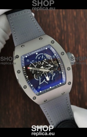 Richard Mille Super Clone RM055 Ceramic/Titanium Grey Casing with Genuine Tourbillon Watch 