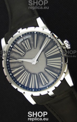 Roger Dubuis Excalibur Steel Case Grey Dial Swiss Replica Watch