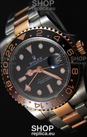 Rolex GMT Masters II 126711CHNR Two Tone Rose Gold Swiss Replica - Ultimate 904L Steel Watch