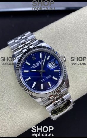 Rolex Datejust Cal.3235 Movement 1:1 Mirror Replica 904L Steel 36MM - Blue Dial