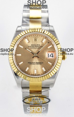 Rolex Super Clone Datejust ETA 2688 Movement 31MM Two Tone Yellow Gold Watch and Dial