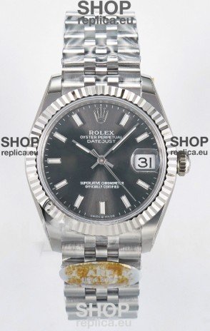 Rolex Super Clone Datejust ETA 2688 Movement 31MM Stainless Steel Case Grey Dial Watch