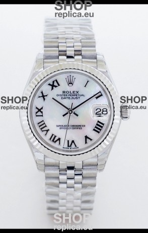 Rolex Datejust M126234 36MM ETA2836 White Mother of Pearl Dial - Roman Numerals 