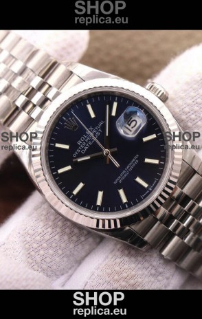 Rolex Datejust 126234 36MM Swiss Replica in 904L Steel in Blue Dial 1:1 Mirror Replica