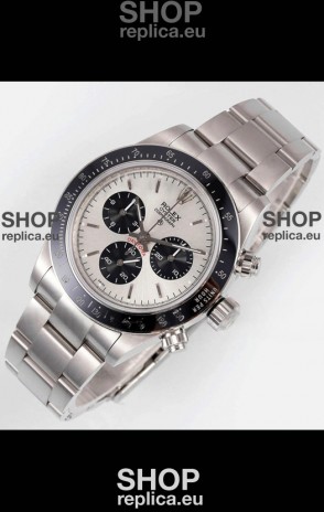 Rolex Daytona Super Clone BLAKEN Paul Newman Steel Dial Swiss Replica Watch - 4130 Movement