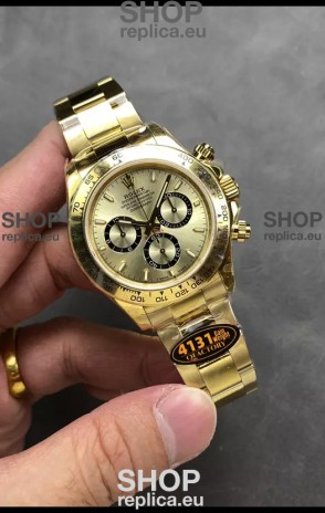 Rolex Cosmograph Daytona M126518 Yellow Gold Casing and Gold Dial Original Cal.4131 Movement