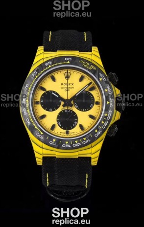 Rolex Cosmograph Daytona DiW BUMBLEBEE Edition Carbon Fiber Watch - Cal.4130 Movement 