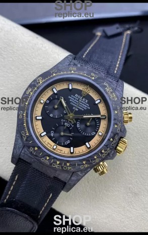 Rolex Cosmograph Daytona DiW CREAM INVERT GOLD Edition Carbon Fiber Replica Watch 