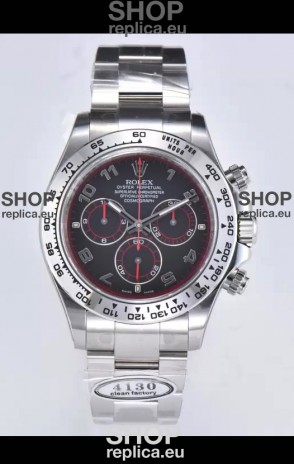 Rolex Cosmograph Daytona M116519 Original Cal.4130 Movement - 904L Steel Watch Black Dial