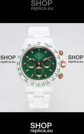 Rolex Daytona AET Remould Green Dial Full Ceramic Strap Watch in Cal.4130 Movement