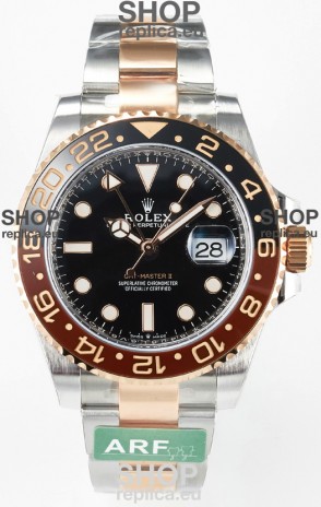 Rolex GMT Masters II Super Clone M126711CHNR-0002 Everose Two Tone Gold Swiss Replica Watch