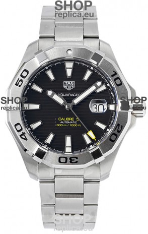 Tag Heuer Aquaracer Calibre 5 1:1 Mirror Replica Watch Black Dial 904L Steel 44MM