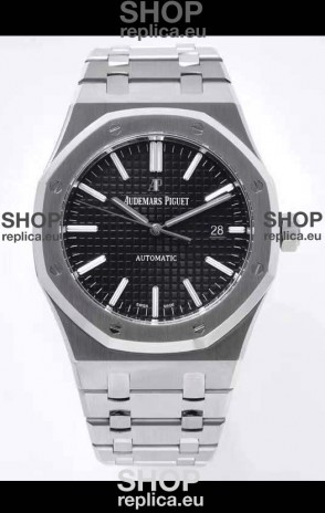 Audemars Piguet Royal Oak 41MM Black Dial 904L Steel CALIBRE 4302 Movement 1:1 Mirror Replica