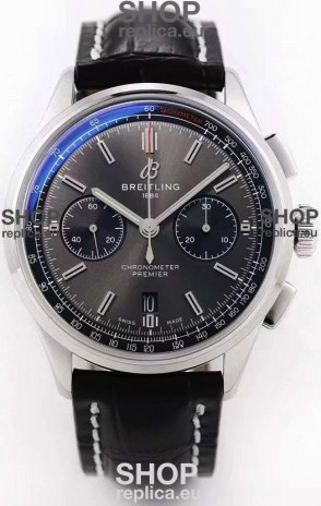 Breitling Premier B01 Chronograph 42 Edition Watch 1:1 Mirror Quality in Grey Dial 
