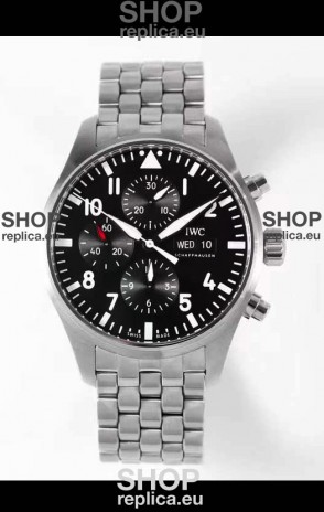 IWC Pilot Chronograph Le Petit Prince Edition Black Dial 1:1 Mirror Replica Watch