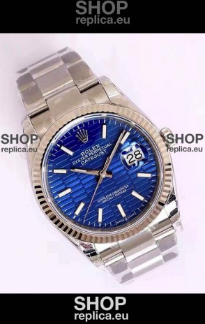 Rolex Datejust Fluted-Motif Dial 41MM Cal.3135 Movement Swiss Replica Watch in 904L Steel Casing