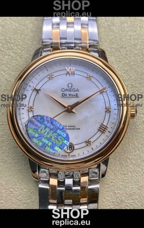 Omega De-Ville Two Tone Rose Gold Casing 1:1 Mirror Replica 33MM 