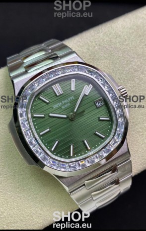 Patek Philippe Nautilus 5711 904L Steel 2023 Updated Mirror Replica Watch - Green Dial