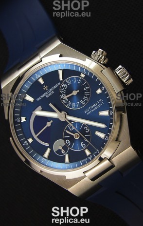 Vacheron Constantin Overseas Dual Time Blue Dial Swiss Replica Watch 