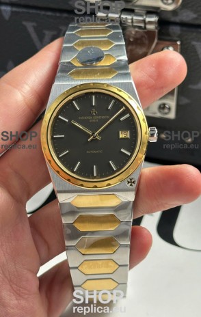 Vacheron Constantin Historiques 222 Super Clone 37MM Two Tone Casing Watch in Grey Dial 