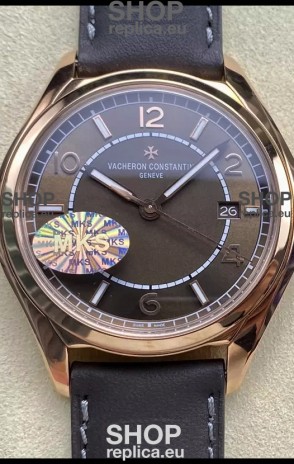 Vacheron Constantin Fiftysix Edition Rose Gold Steel 1:1 Mriror Replica Brown Dial 