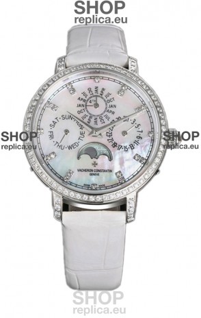 Vacheron Constantin Traditionelle Perpetual Calendar Ultra-Thin White Gold Plating